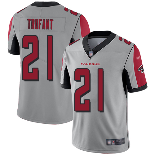 Atlanta Falcons Limited Silver Men Desmond Trufant Jersey NFL Football #21 Inverted Legend
